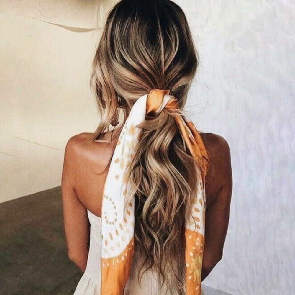 NEW | 3 in 1 Hair Tie Scarf / Purse Scarf